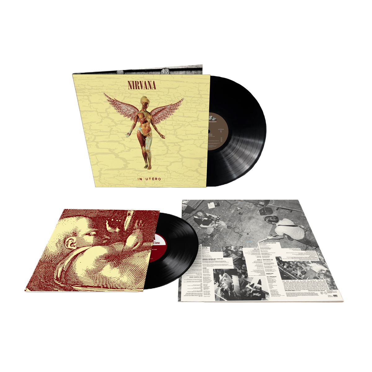 In Utero 30th Anniversary 1LP + 10″ Nirvana Official Store