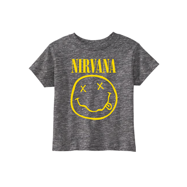 Smiley Toddler Tee - Grey