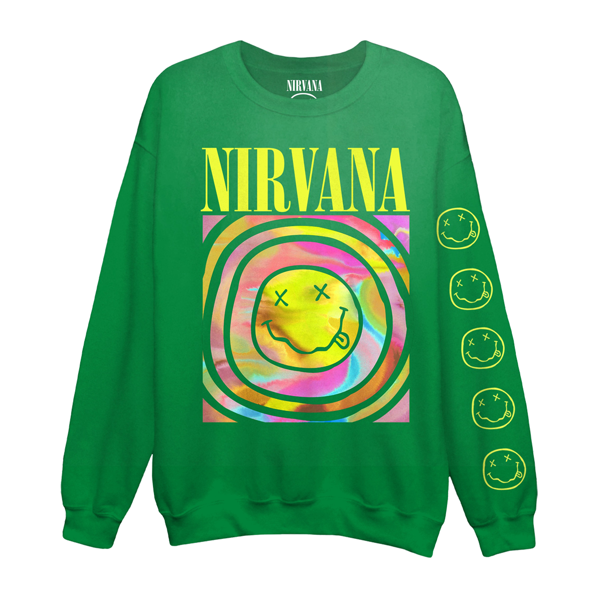 Nirvana Green Spiral Crewneck – Nirvana Official Store