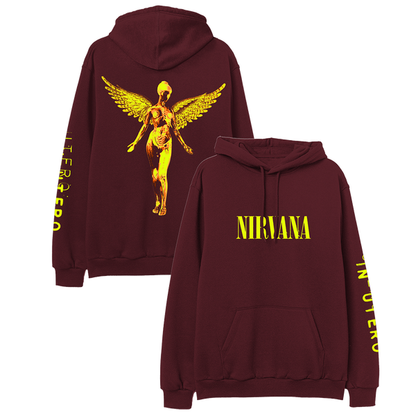 In Utero Maroon Hoodie