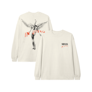 Nirvana Felpa Con Cappuccio Unisex Verde – Angelic Mono Logo, Ufficiale, Cotone