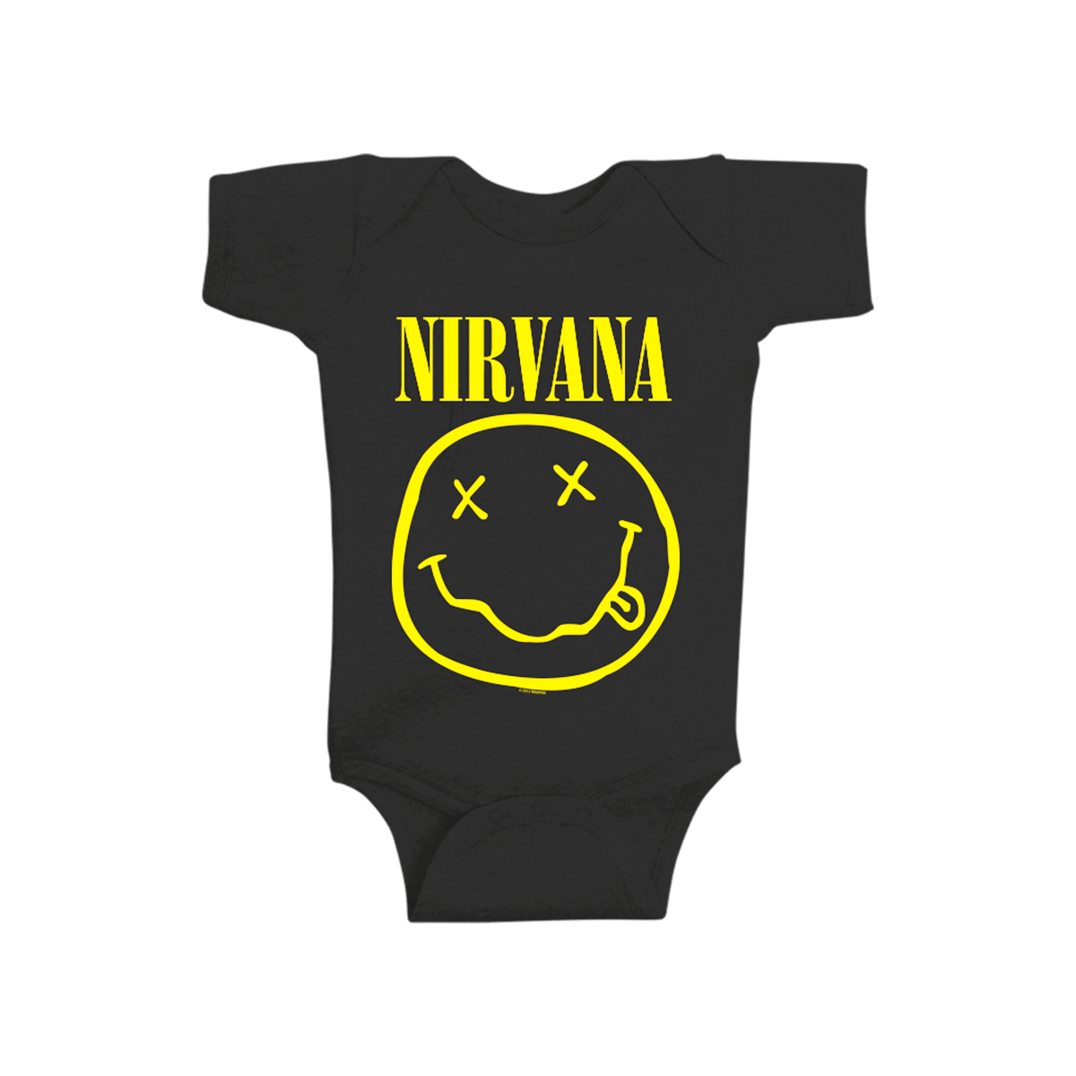 Nirvana Toddler Smiley Babygrow Black 18 Months Cotton Toddler Babygrow