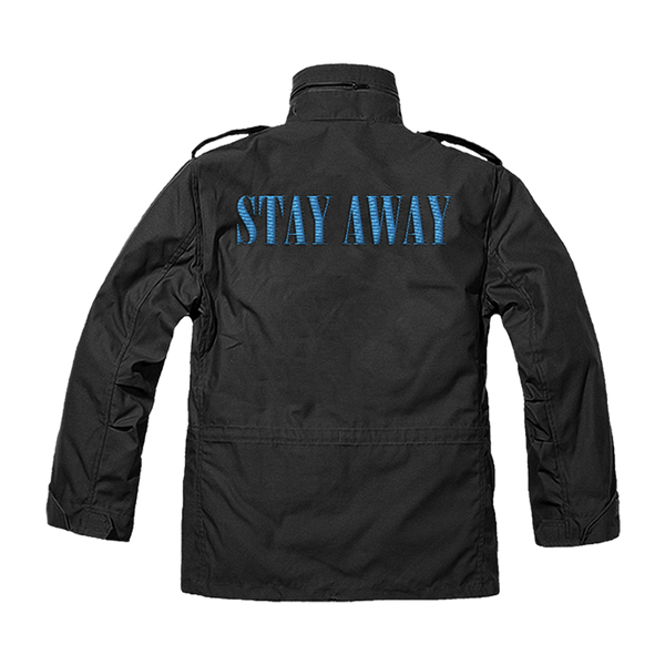 Stay Away Black Military Jacket
