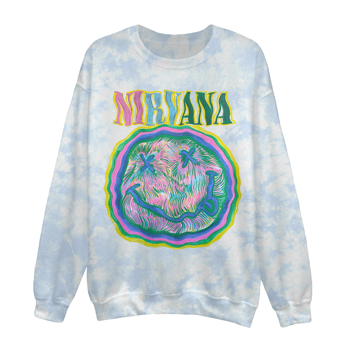 Waves Crewneck Sweatshirt – Nirvana Official Store Waves Crewneck Sweatshirt – Nirvana Official Store