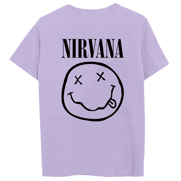 Nirvana Smiley Tee - Lavender
