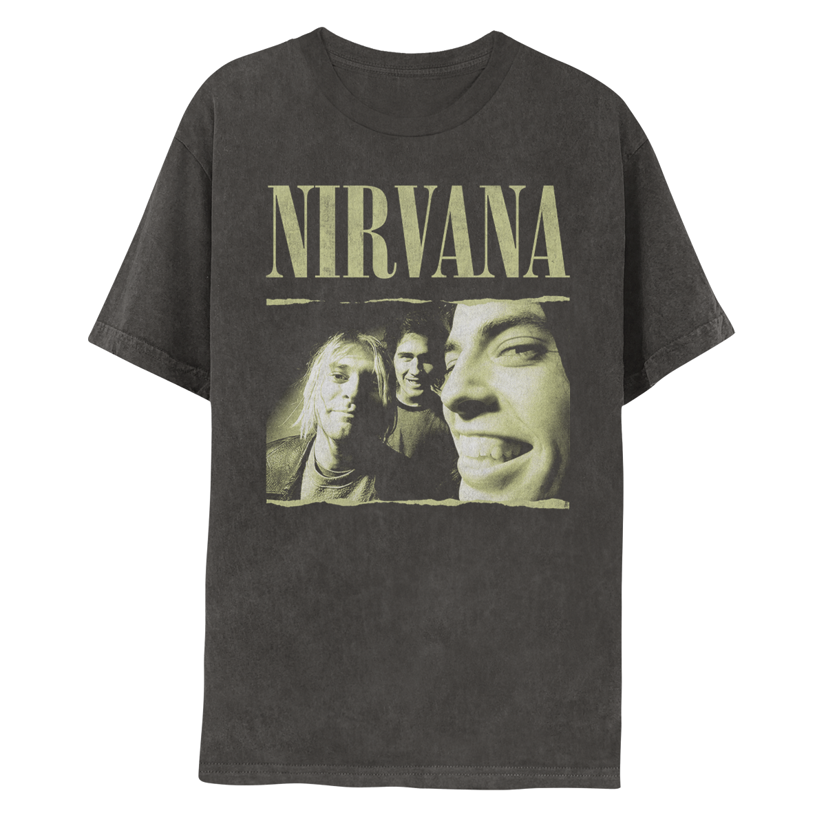 【美品】 Nirvana 7EP Nirvana Womens Grey Cropped Short Sleeved T-Shirt | Rainbow