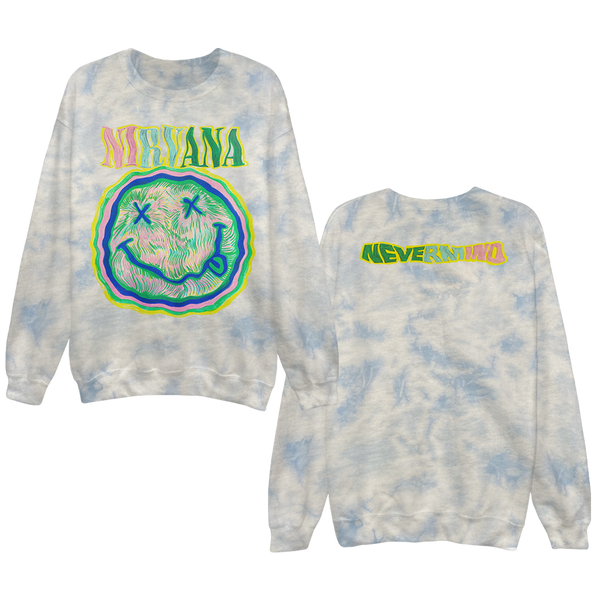 Nirvana tie dye sweatshirt sale