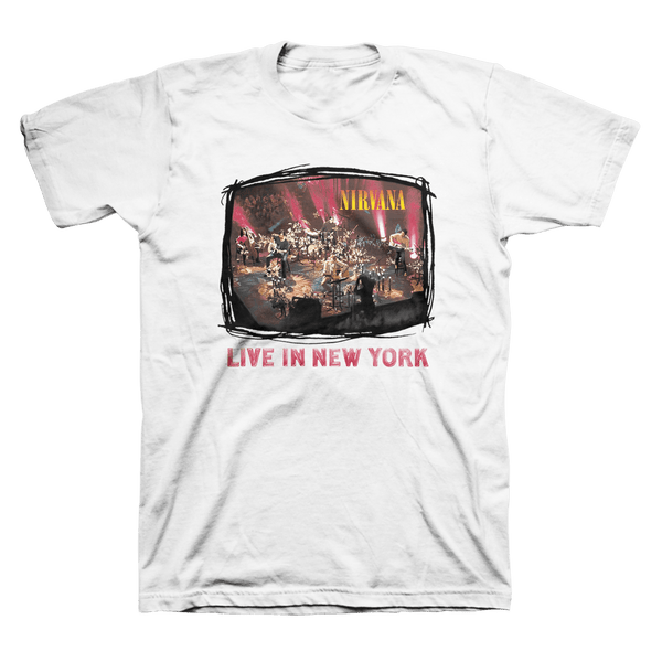 90年代オフィシャルNirvana Live in New York Tシャツ Nirvana - Live in New York Tee – Nirvana Official Store