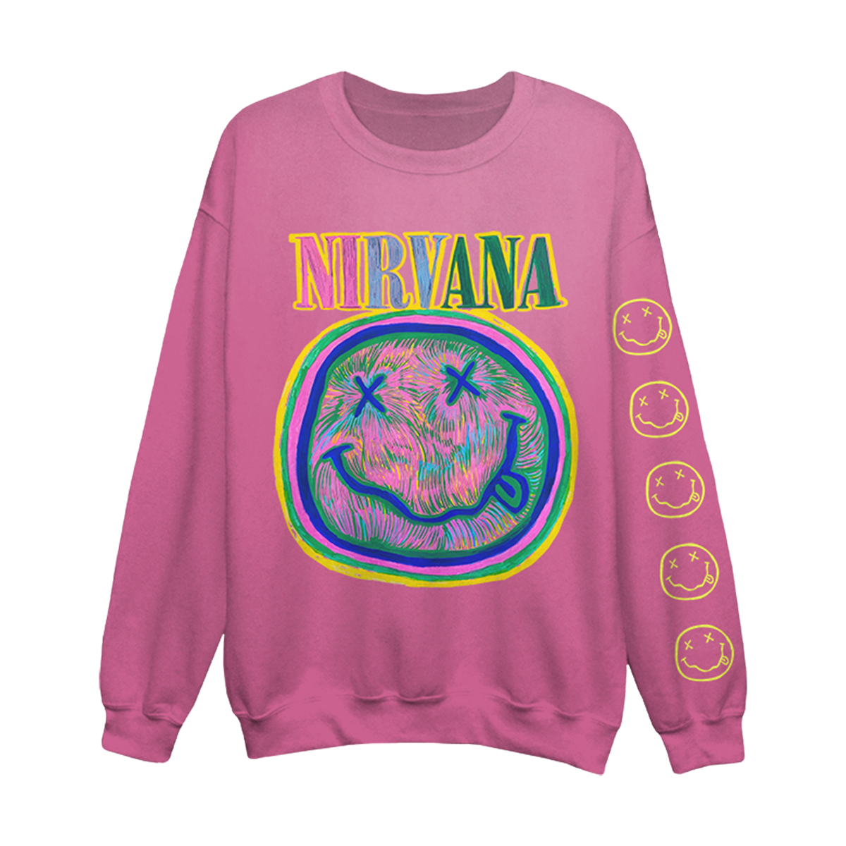 トップス Nirvana Waves Crewneck Sweatshirt Abstract Water Crewneck Sweatshirt – Nirvana Official Store